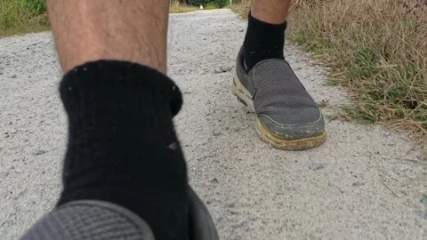 Wearing exercise sneaker Stock Footage 340484763