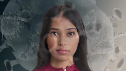 Wearing facemask to potect yourself from Covid-19. Stock Footage 150192038