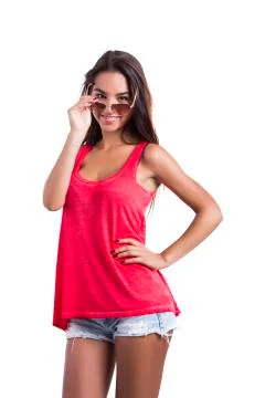 Wearing sunglasses Stock Photos