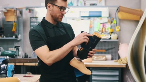 Wears black material. Stock Footage 243634158