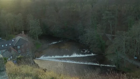 Wears River Nidd From Castle 動画素材 104350114
