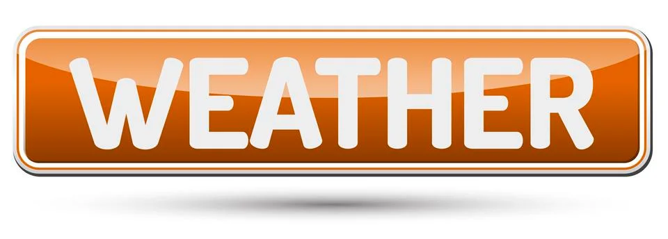 WEATHER - Abstract beautiful button with text. Stock Illustration