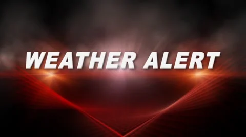WEATHER ALERT Transition 1 Stock Footage