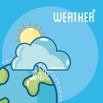 Weather and forecast イラスト素材