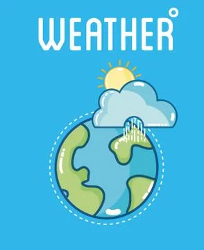 Weather and forecast Illustrazione stock