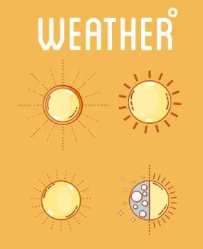 Weather and forecast Stock Illustration