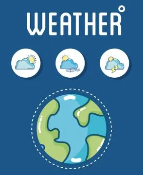 Weather and forecast Stock Illustration