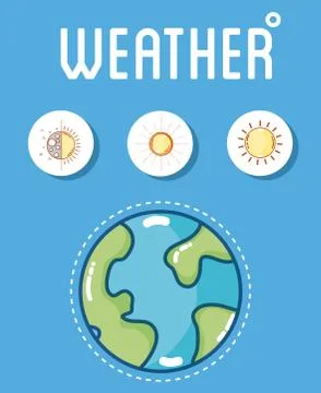 Weather and forecast Stock Illustration