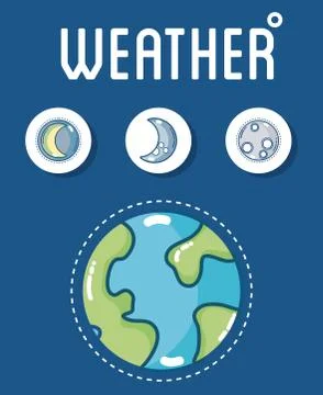 Weather and forecast Stock Illustration