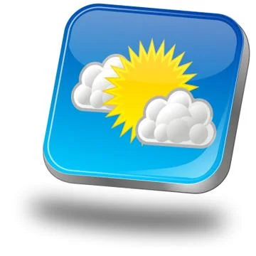 Weather Button Stock Illustration