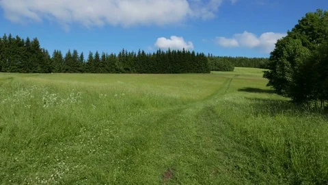 Weather change after walking through Magic Doors Stock Footage 84975863