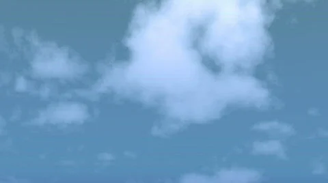 Weather change timelapse, CGI clouds Stock Footage 623819