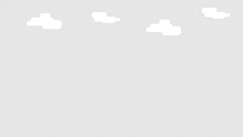 Weather cloud icon loop Animation video transparent background with alpha c.. Stock Footage 234064086