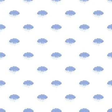 Weather cloud pattern filling a seamless white background イラスト素材