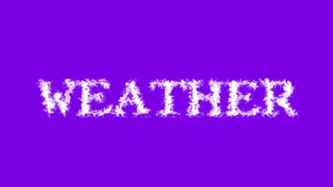 Weather cloud text effect violet isolated background Stock Footage 138721987