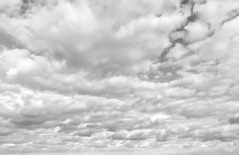 Weather cloudscape. Sky filled with cloud. Overcast scene. Cloudy sky view 스톡 사진