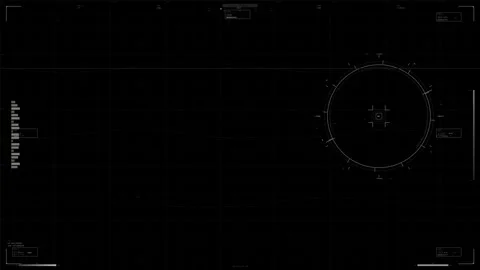 Weather Compass HUD Frame ? Sci-Fi Interface Animation 4K 스톡 동영상 330696924