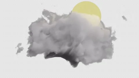 Weather Effect. Day and a Cloud. Seamless loop. Stock Footage 205181524