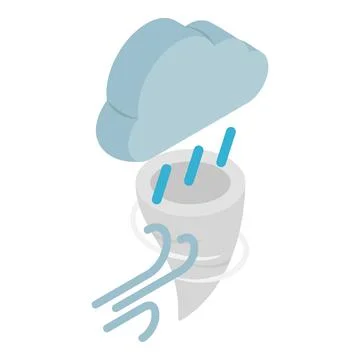 Weather element icon, isometric style 库存插图