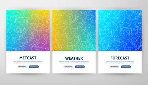 Weather Flyer Concepts Stock Illustration