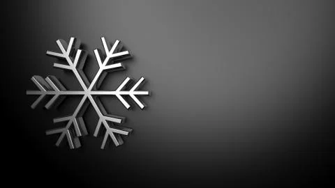Weather forecast background, with 3d silver snowflake Stock Illustration