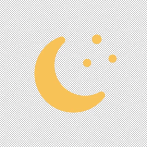 Weather Forecast Icon Clear Night LOOP Stock Footage 341665662