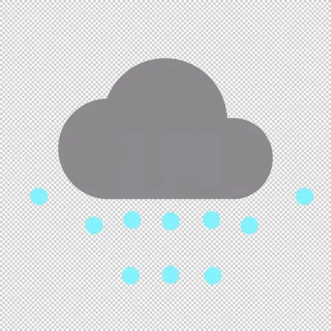 Weather Forecast Icon Hail LOOP Stock Footage 341665714