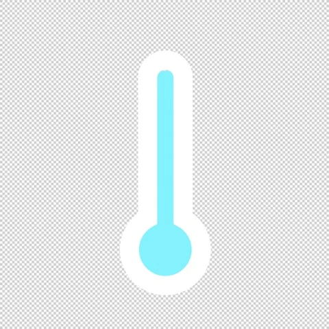 Weather Forecast Icon Low Temperature LOOP Stock Footage 341665747