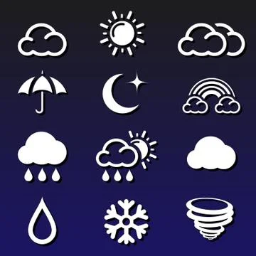Weather Forecast Stock-Illustration