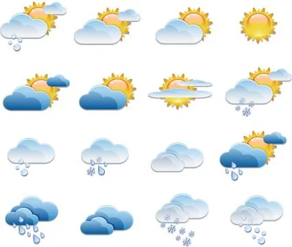 Weather forecast Stock Illustration