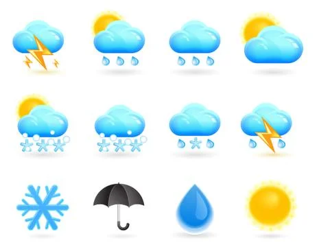 Weather forecast Stock Illustration