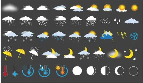 Weather forecast Stock Illustration
