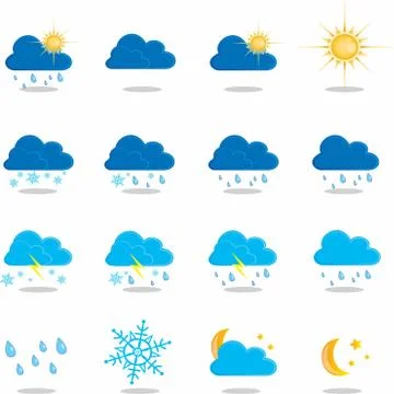 Weather forecast Illustrazione stock