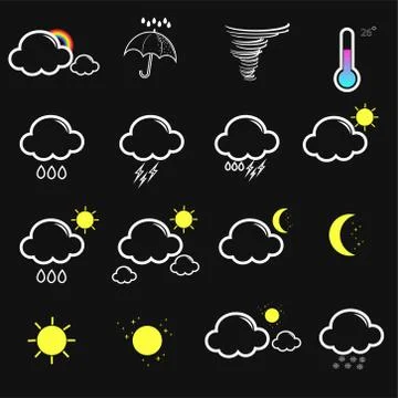 Weather forecast Stock Illustration