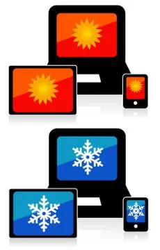 Weather forecast Illustrazione stock