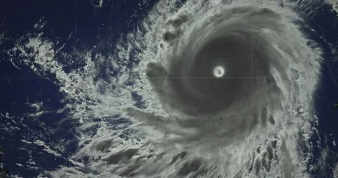 The weather forecast interface on the digital screen shows the storm. Stock-Footage 242178058