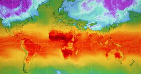 The weather forecast interface on the digital screen shows the temperature. Stock-Footage 267632405