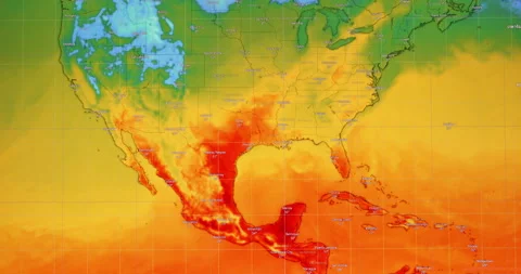 The weather forecast interface on the digital screen shows the temperature. Stock-Footage 268273250