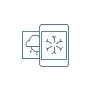 Weather forecast linear icon concept. Weather forecast line vector sign, symbol Stock Illustration