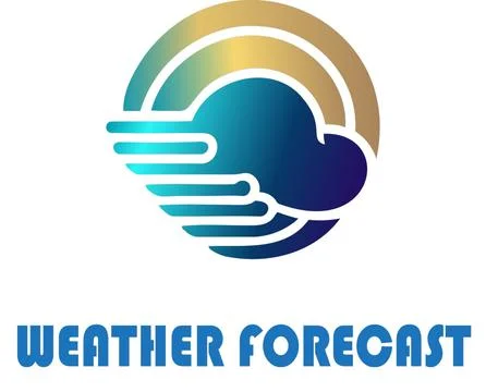 Weather Forecast Logo Vector File Illustrazione stock