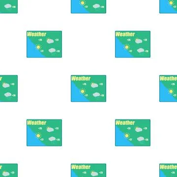 Weather forecast pattern seamless vector イラスト素材