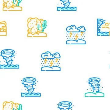 Weather forecast rain sun cloud vector seamless pattern 스톡 일러스트