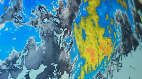 Weather forecast on screen Vidéo 44439971