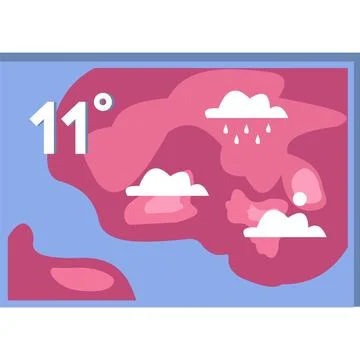 Weather forecast vector widget icon app template イラスト素材
