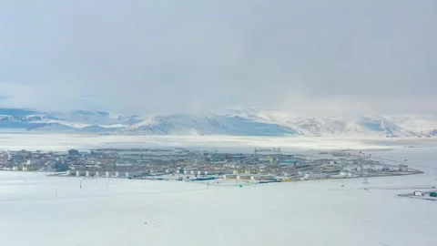 The weather gets cold and the sky snows Stock Footage 243030472