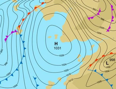 Weather high Stock Illustration