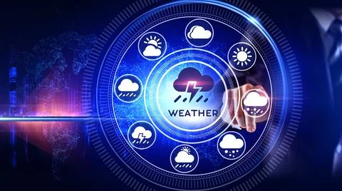 Weather Icon Concept Illustrazione stock