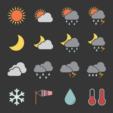 Weather icon Stock Illustration