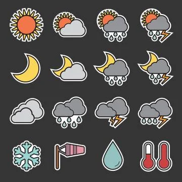 Weather icon Stock Illustration
