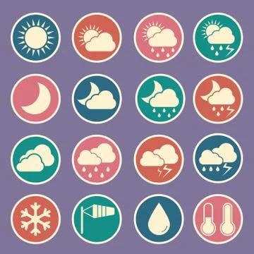 Weather icon Stock Illustration